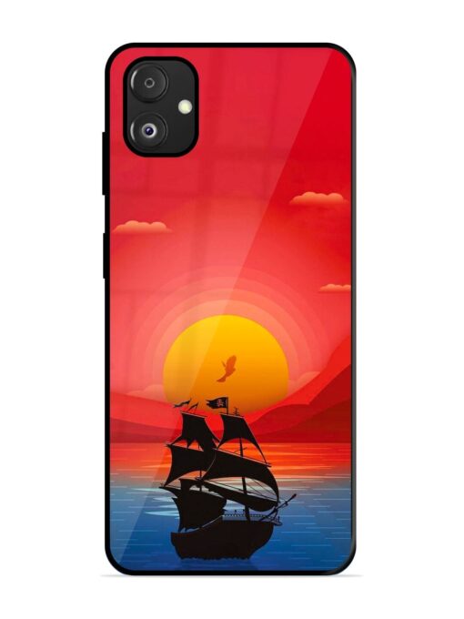 Sunset Sail Glossy Metal Phone Cover for Samsung Galaxy F14 (5G)