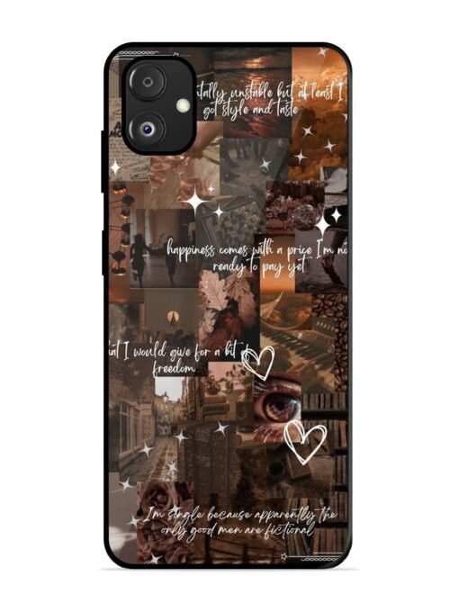 Melancholy Aesthetic Glossy Metal Phone Cover for Samsung Galaxy F14 (5G)