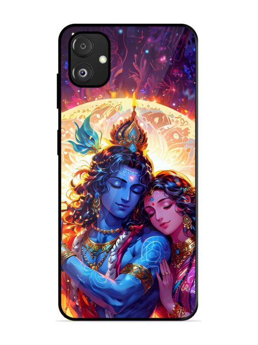 Radha Krishna Art Glossy Metal Phone Cover for Samsung Galaxy F14 (5G) Zapvi