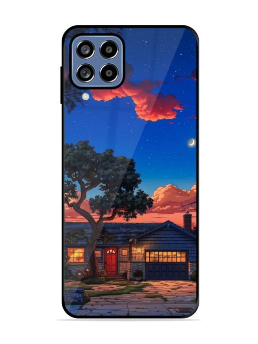 Serene Suburban Twilight Glossy Metal Phone Cover for Samsung Galaxy F22