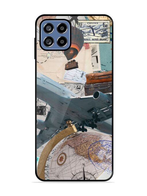 Adventure Awaits Glossy Metal Phone Cover for Samsung Galaxy F22 Zapvi