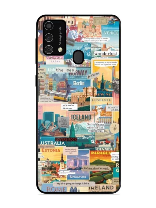 Travel Inspiration Collage Glossy Metal Phone Cover for Samsung Galaxy F41 Zapvi