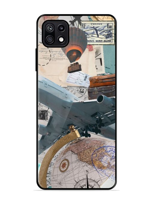 Adventure Awaits Glossy Metal Phone Cover for Samsung Galaxy F42 (5G) Zapvi