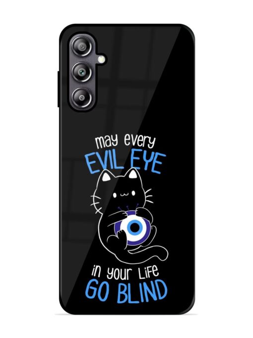 May every evil eye in your life go blind Glossy Metal Phone Cover for Samsung Galaxy F54 (5G) Zapvi