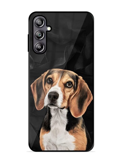 Beagle Portrait Glossy Metal Phone Cover for Samsung Galaxy F54 (5G)