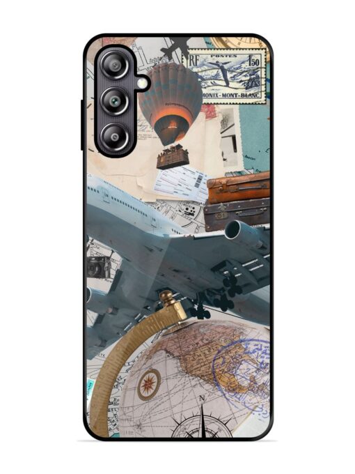 Adventure Awaits Glossy Metal Phone Cover for Samsung Galaxy F54 (5G) Zapvi