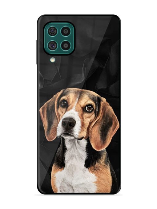 Beagle Portrait Glossy Metal Phone Cover for Samsung Galaxy F62