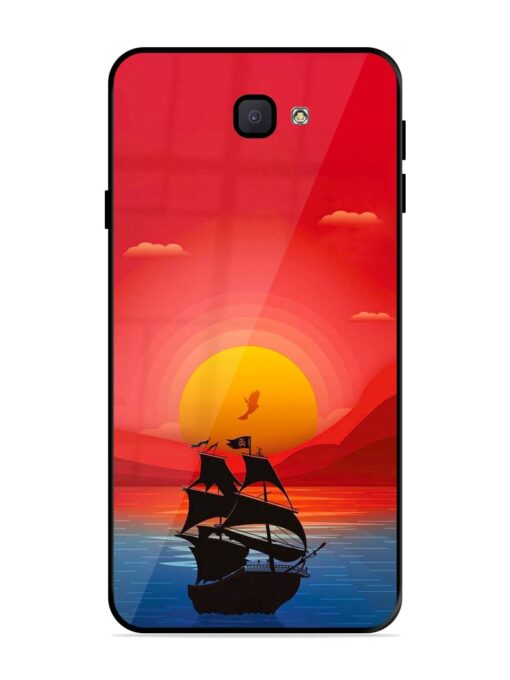 Sunset Sail Glossy Metal Phone Cover for Samsung Galaxy J7 Prime