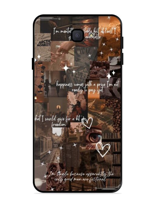 Melancholy Aesthetic Glossy Metal Phone Cover for Samsung Galaxy J7 Prime