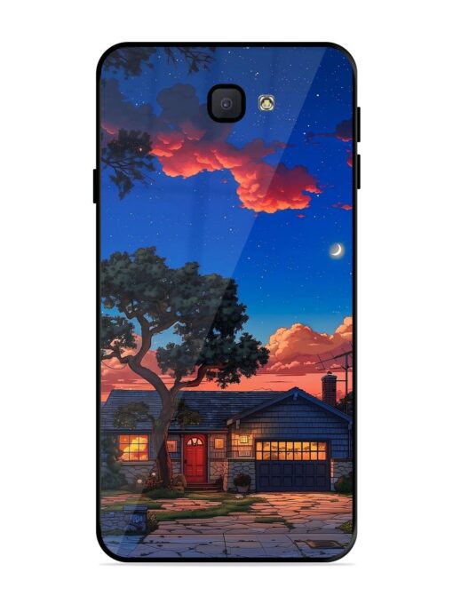 Serene Suburban Twilight Glossy Metal Phone Cover for Samsung Galaxy J7 Prime