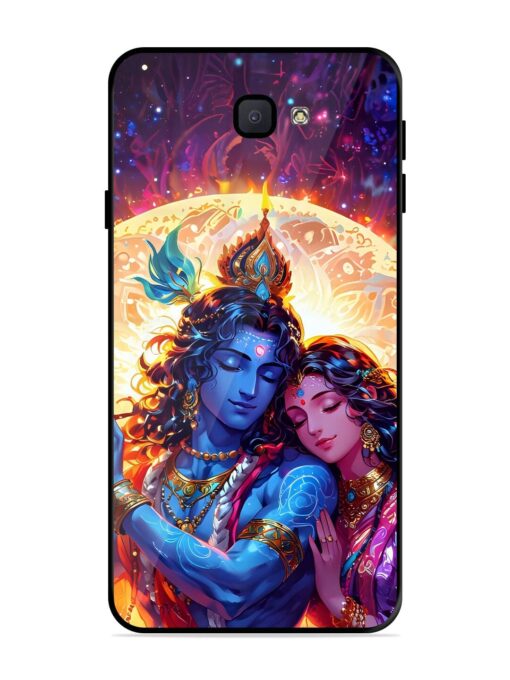 Radha Krishna Art Glossy Metal Phone Cover for Samsung Galaxy J7 Prime