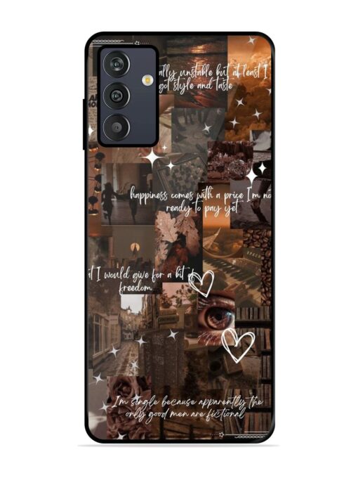 Melancholy Aesthetic Glossy Metal Phone Cover for Samsung Galaxy M13 (4G)