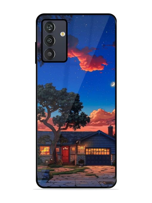 Serene Suburban Twilight Glossy Metal Phone Cover for Samsung Galaxy M13 (4G)