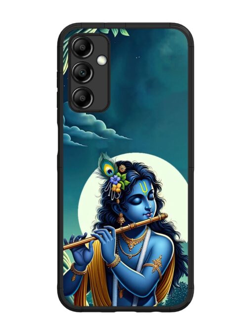 Krishna's Divine Flute Glossy Metal Phone Cover for Samsung Galaxy M14 (5G)