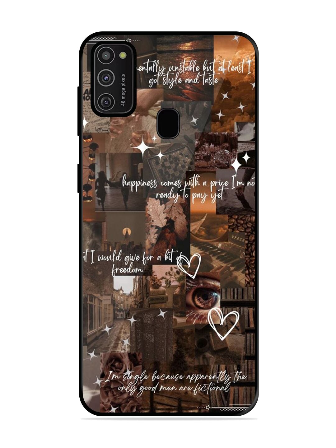 Buy Melancholy Aesthetic Glossy Metal Phone Cover for Samsung Galaxy M21 (2021) at 249 Only Zapvi