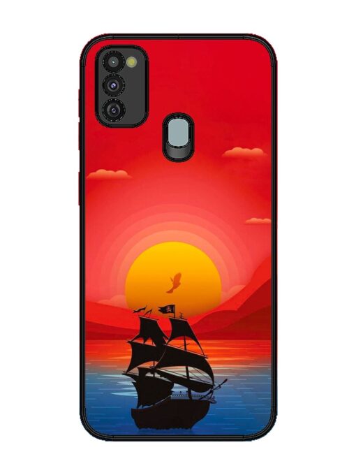 Sunset Sail Glossy Metal Phone Cover for Samsung Galaxy M21 (4G)