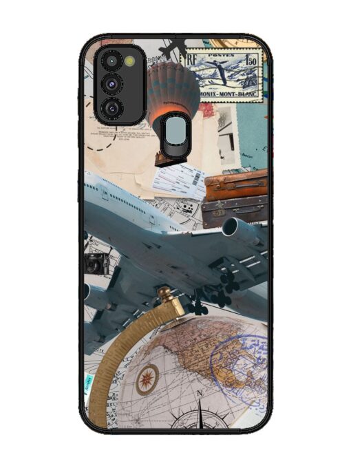 Adventure Awaits Glossy Metal Phone Cover for Samsung Galaxy M21 (4G)