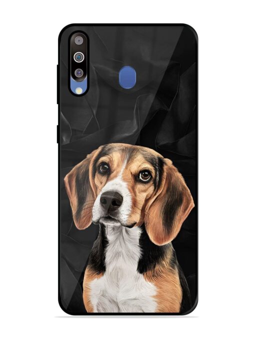 Beagle Portrait Glossy Metal Phone Cover for Samsung Galaxy M30 Zapvi