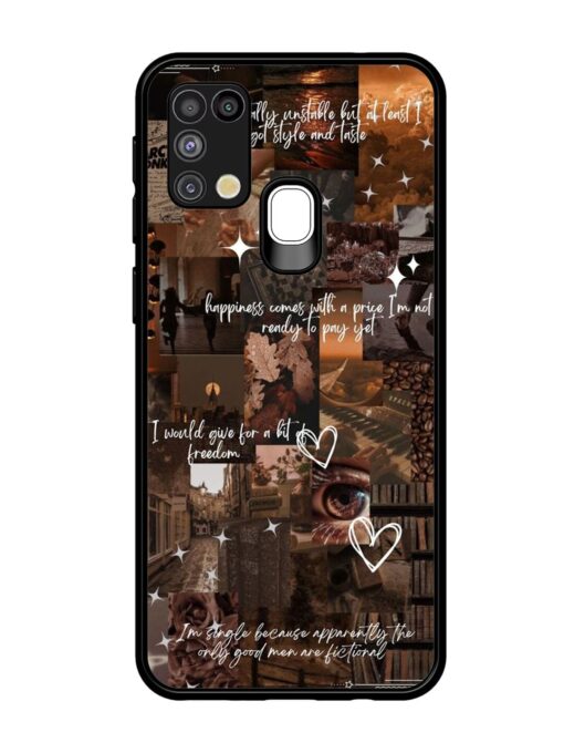 Melancholy Aesthetic Glossy Metal Phone Cover for Samsung Galaxy M31 Zapvi