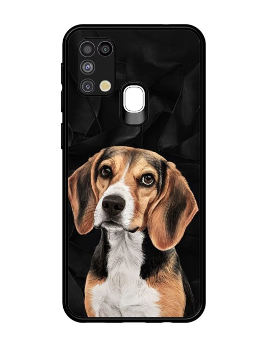 Beagle Portrait Glossy Metal Phone Cover for Samsung Galaxy M31 Zapvi