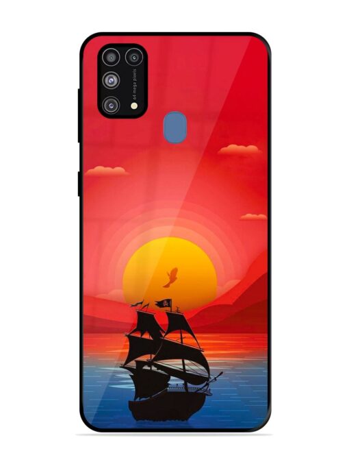 Sunset Sail Glossy Metal Phone Cover for Samsung Galaxy M31 Prime Zapvi