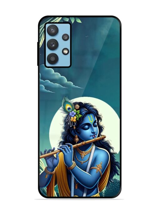 Krishna's Divine Flute Glossy Metal Phone Cover for Samsung Galaxy M32 (5G)