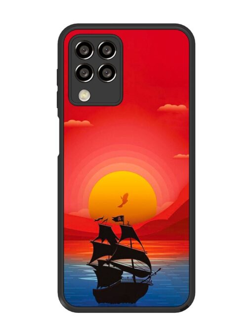 Sunset Sail Glossy Metal Phone Cover for Samsung Galaxy M33 (5G) Zapvi