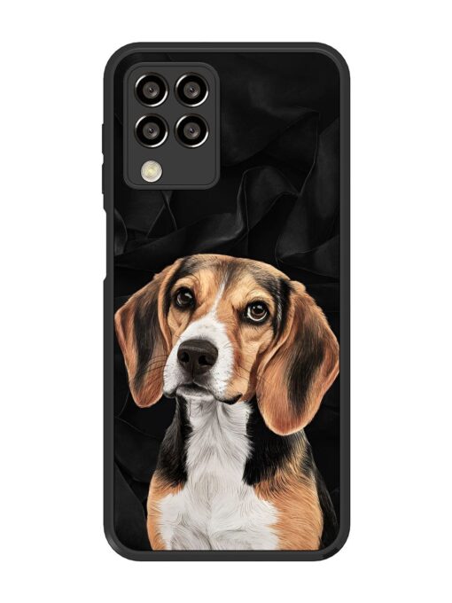 Beagle Portrait Glossy Metal Phone Cover for Samsung Galaxy M33 (5G)