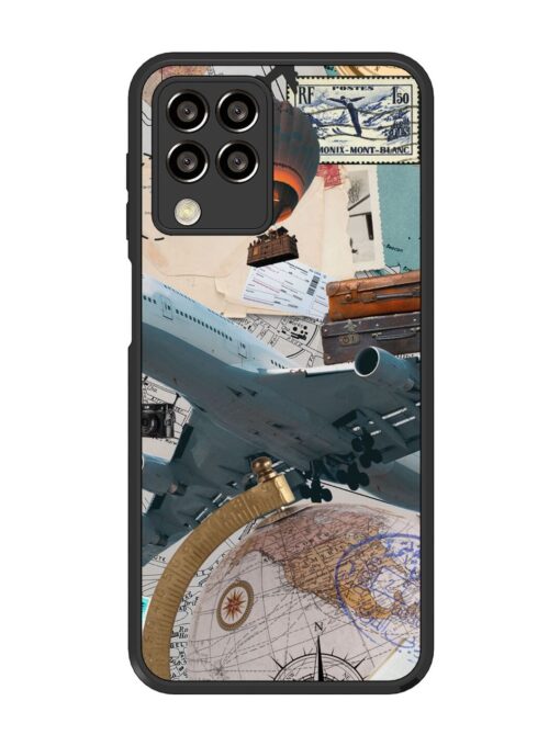 Adventure Awaits Glossy Metal Phone Cover for Samsung Galaxy M33 (5G) Zapvi