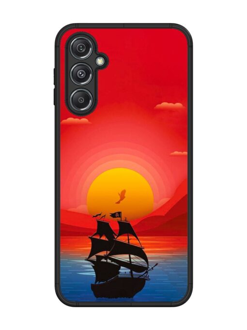 Sunset Sail Glossy Metal Phone Cover for Samsung Galaxy M34 (5G)