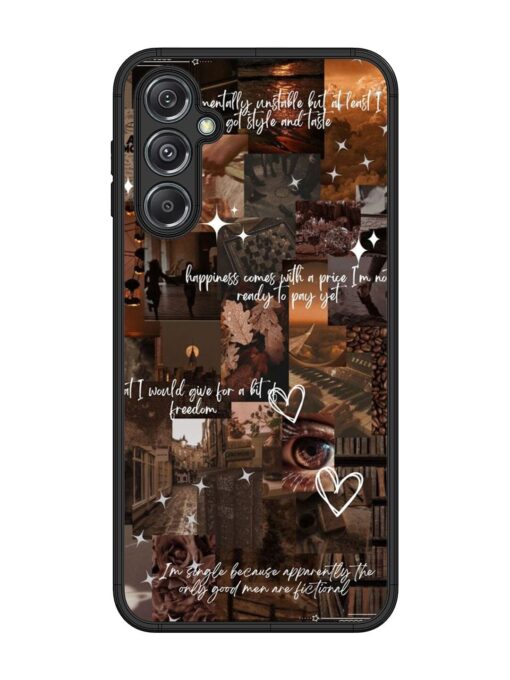 Melancholy Aesthetic Glossy Metal Phone Cover for Samsung Galaxy M34 (5G)