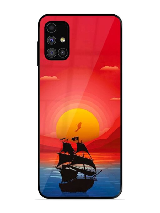 Sunset Sail Glossy Metal Phone Cover for Samsung Galaxy M51