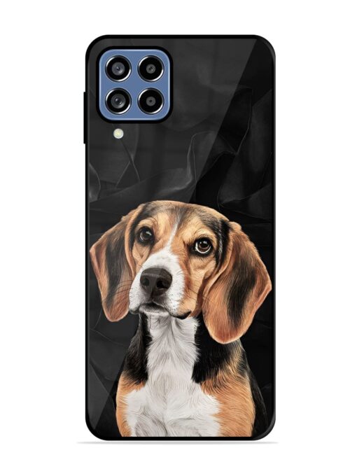 Beagle Portrait Glossy Metal Phone Cover for Samsung Galaxy M53 (5G)