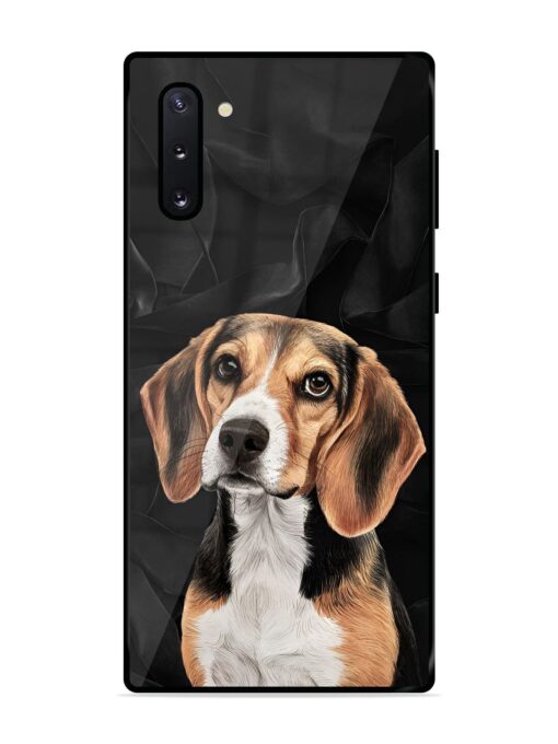 Beagle Portrait Glossy Metal Phone Cover for Samsung Galaxy Note 10 Zapvi