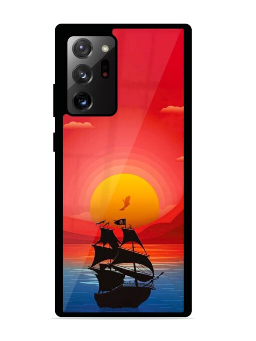 Sunset Sail Glossy Metal Phone Cover for Samsung Galaxy Note 20 Ultra