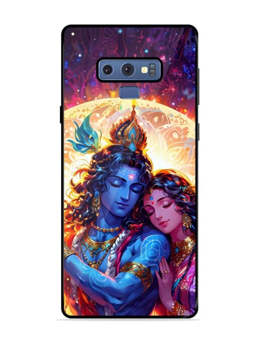 Radha Krishna Art Glossy Metal Phone Cover for Samsung Galaxy Note 9