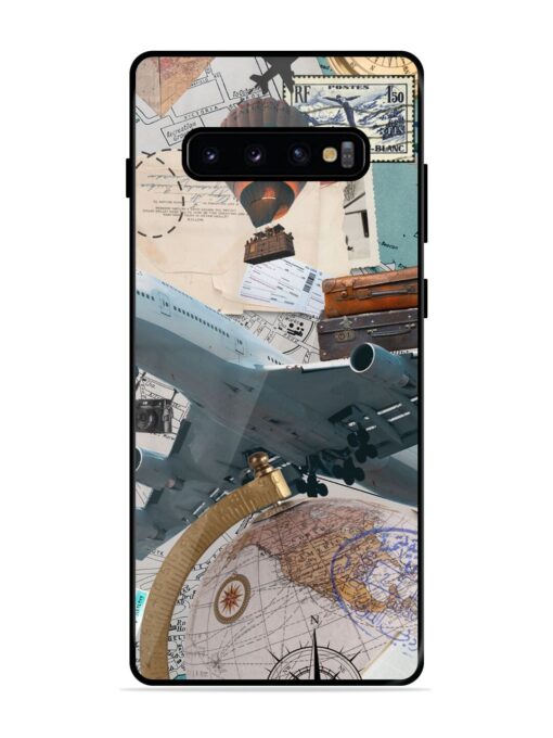 Adventure Awaits Glossy Metal Phone Cover for Samsung Galaxy S10 Plus