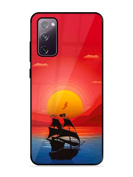 Sunset Sail Glossy Metal Phone Cover for Samsung Galaxy S20 Fe (5G) Zapvi