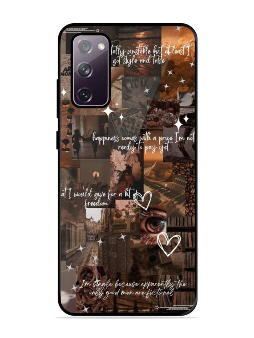 Melancholy Aesthetic Glossy Metal Phone Cover for Samsung Galaxy S20 Fe (5G) Zapvi