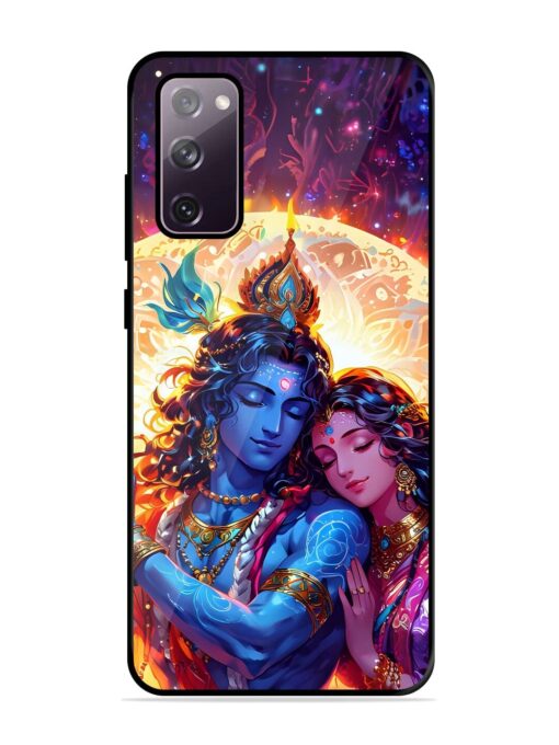 Radha Krishna Art Glossy Metal Phone Cover for Samsung Galaxy S20 Fe (5G) Zapvi