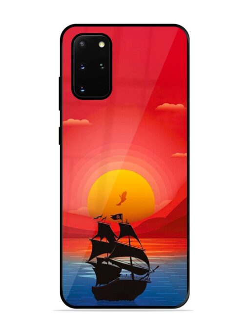 Sunset Sail Glossy Metal Phone Cover for Samsung Galaxy S20 Plus Zapvi