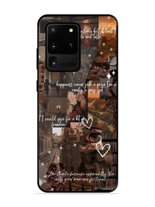 Melancholy Aesthetic Glossy Metal Phone Cover for Samsung Galaxy S20 Ultra