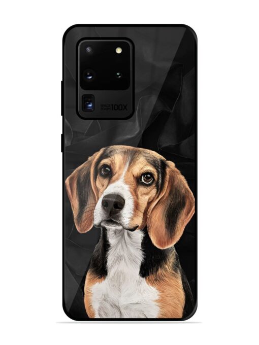 Beagle Portrait Glossy Metal Phone Cover for Samsung Galaxy S20 Ultra Zapvi