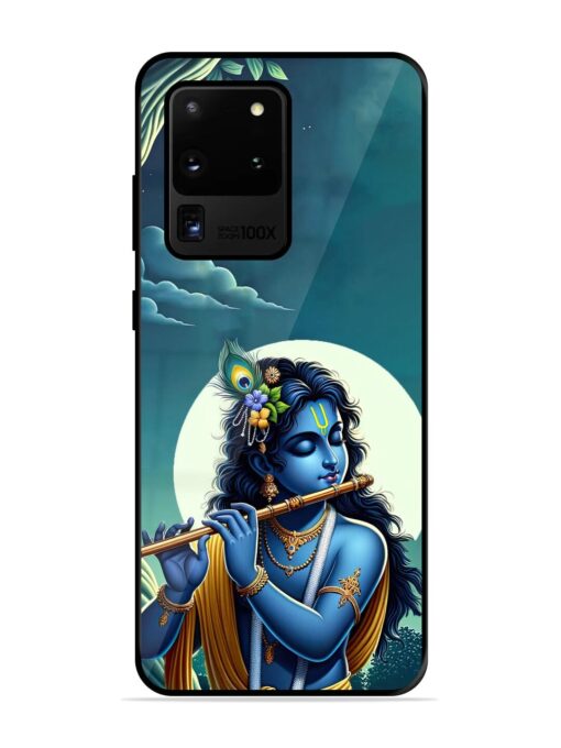 Krishna's Divine Flute Glossy Metal Phone Cover for Samsung Galaxy S20 Ultra Zapvi