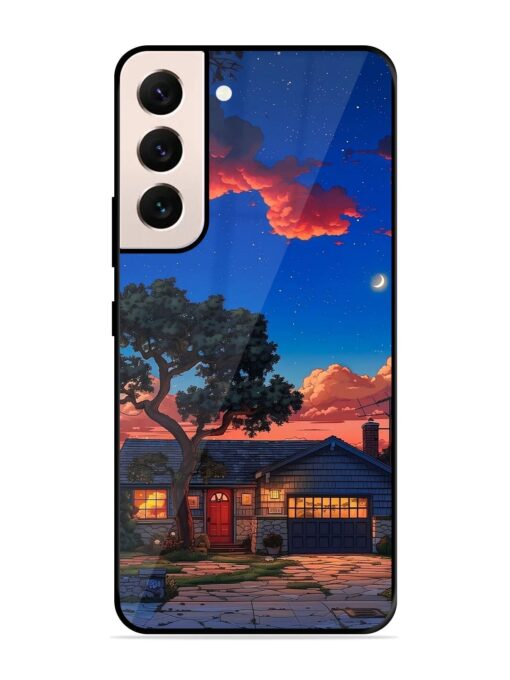 Serene Suburban Twilight Glossy Metal Phone Cover for Samsung Galaxy S21 (5G) Zapvi