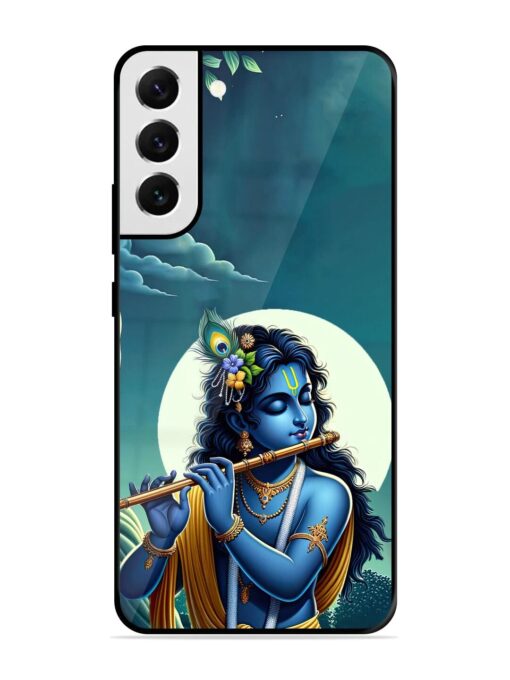 Krishna's Divine Flute Glossy Metal Phone Cover for Samsung Galaxy S21 Fe (5G) Zapvi