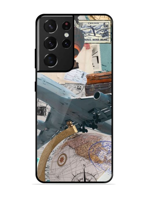 Adventure Awaits Glossy Metal Phone Cover for Samsung Galaxy S21 Ultra Zapvi