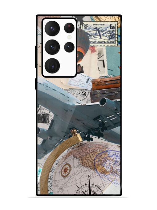 Adventure Awaits Glossy Metal Phone Cover for Samsung Galaxy S22 Ultra Zapvi