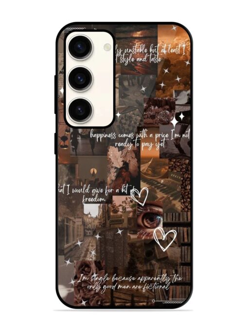 Melancholy Aesthetic Glossy Metal Phone Cover for Samsung Galaxy S23 (5G) Zapvi