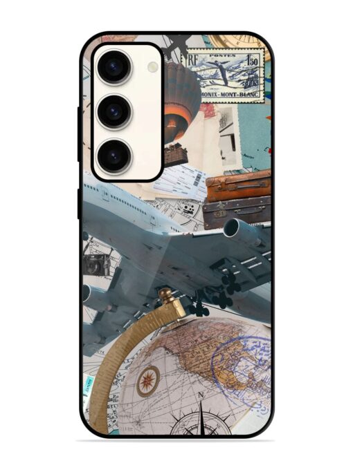 Adventure Awaits Glossy Metal Phone Cover for Samsung Galaxy S23 (5G) Zapvi